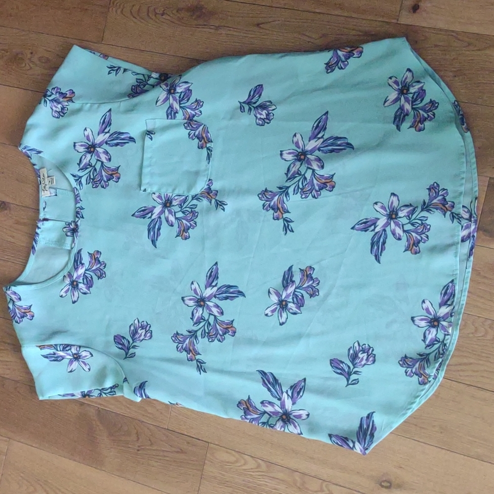 Mint colored blouse